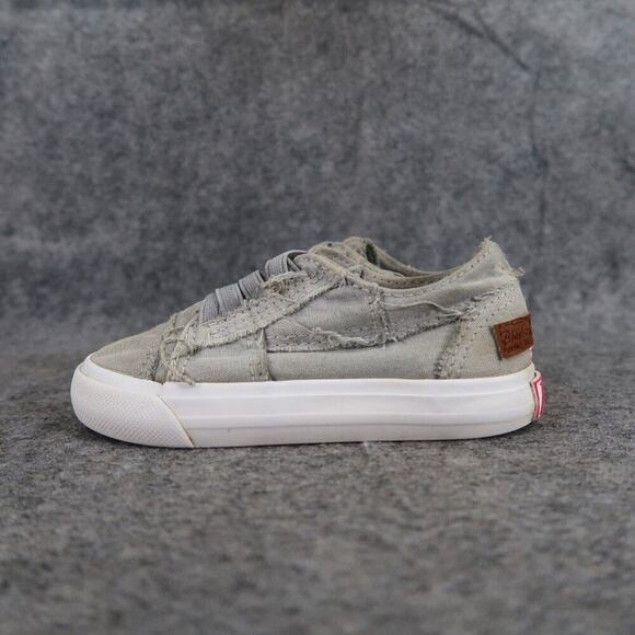 Blowfish Shoes Toddler 7 Sneakers Slip On Casual Canvas Distressed Gray Baby Kid - Picture 6 of 14